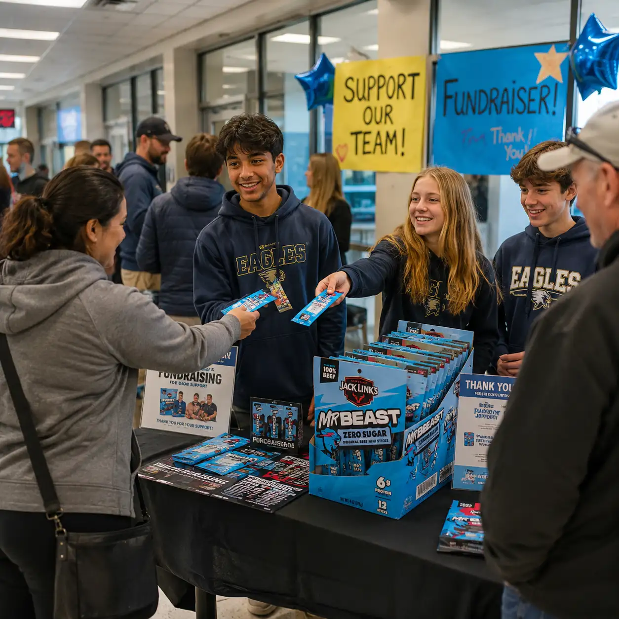 Students Selling Jack Link's MrBeast Beef Sticks at School Fundraiser