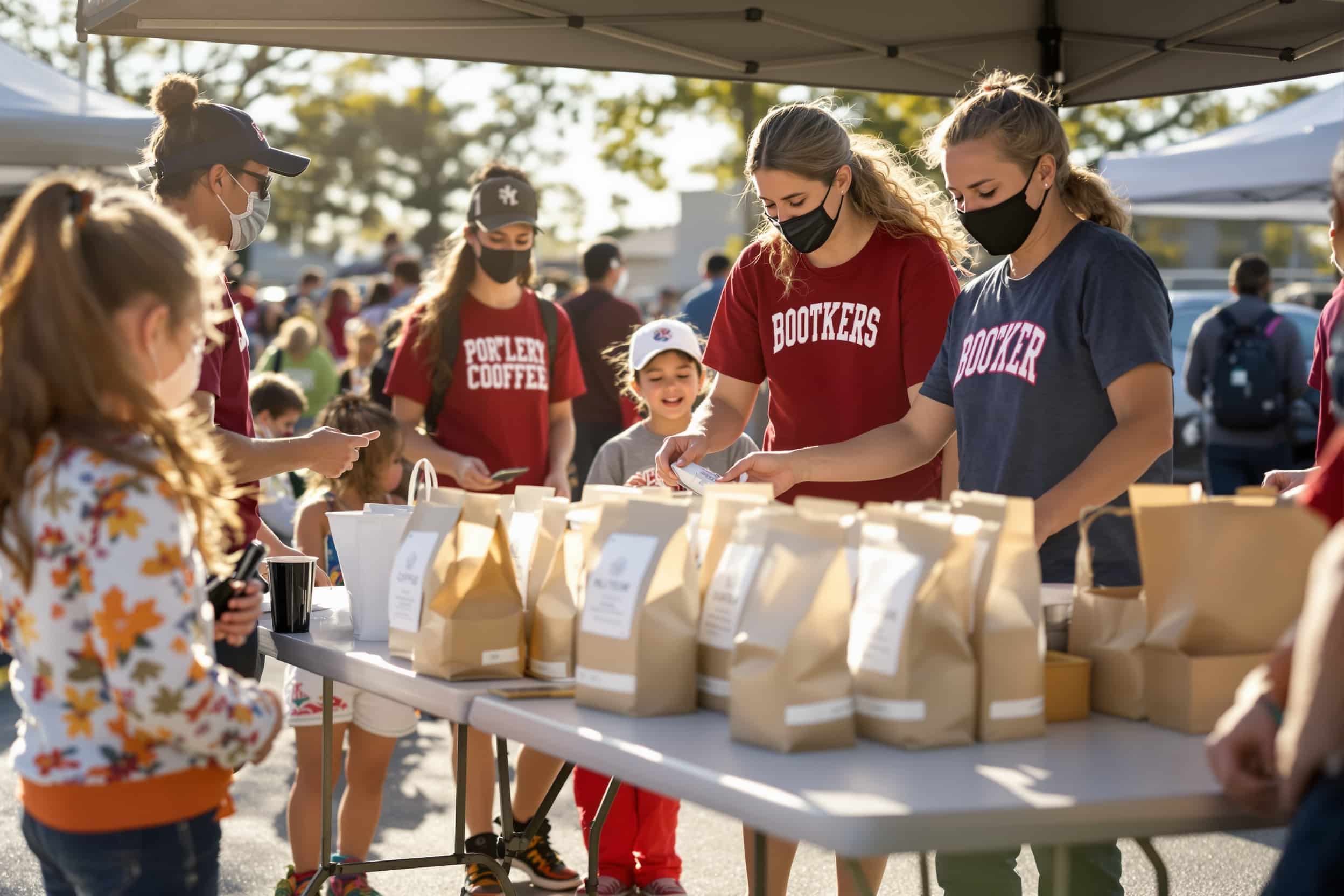 Sports team and booster club pretzel rods fundraisers